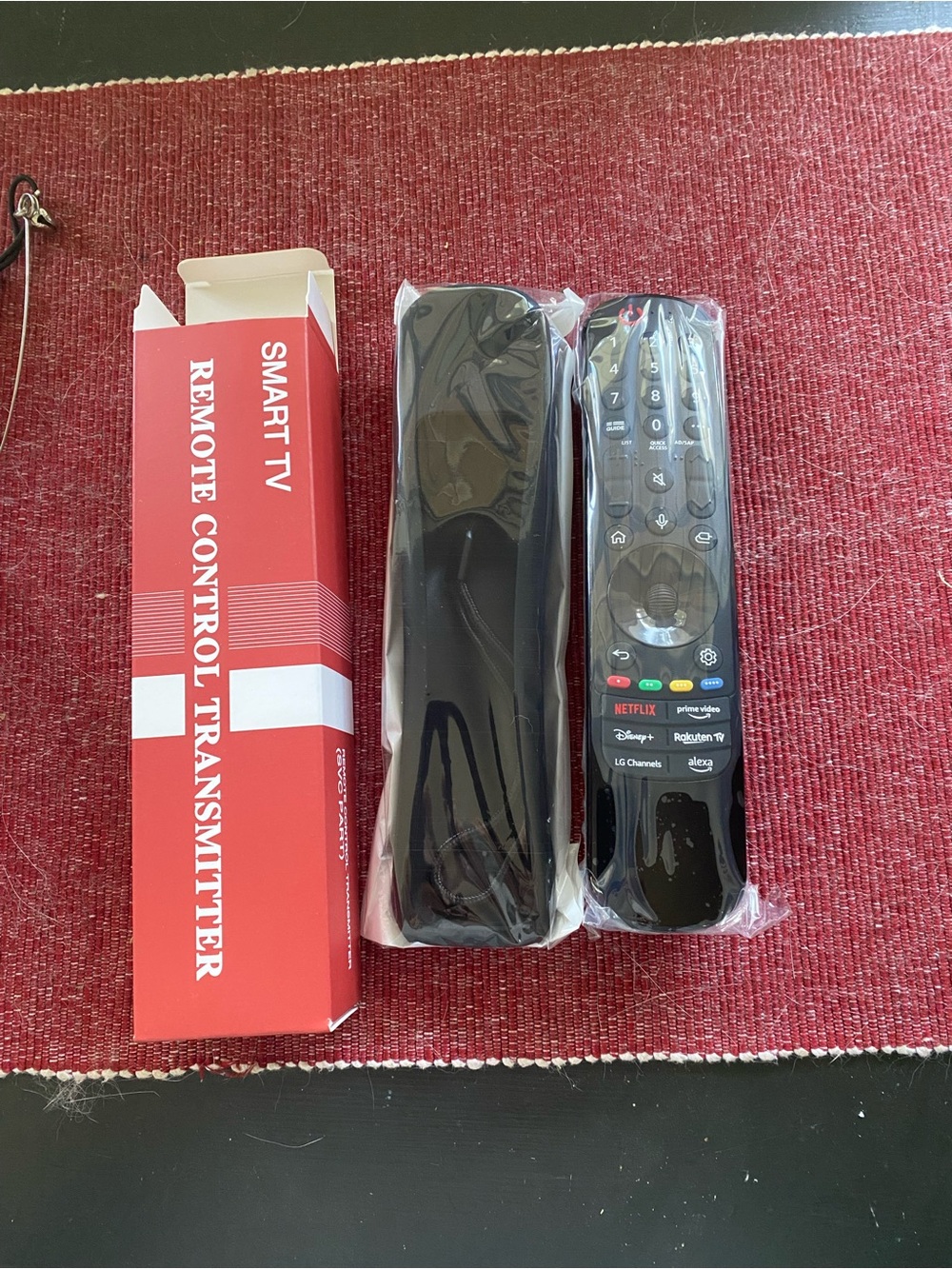 Smart TV Remote Control Transmitter - Black